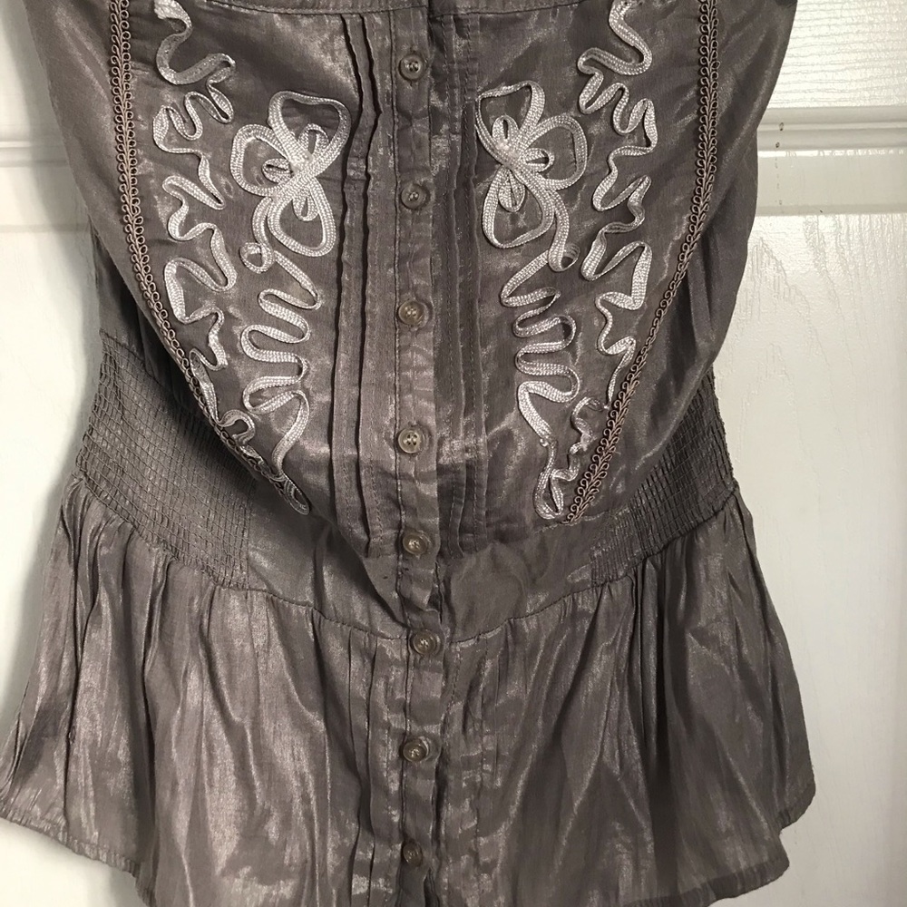 Gray blouse